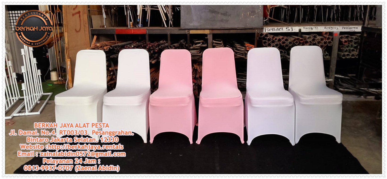 Sewa Kursi Susun Stainless Type Futura Area Jakarta Selatan