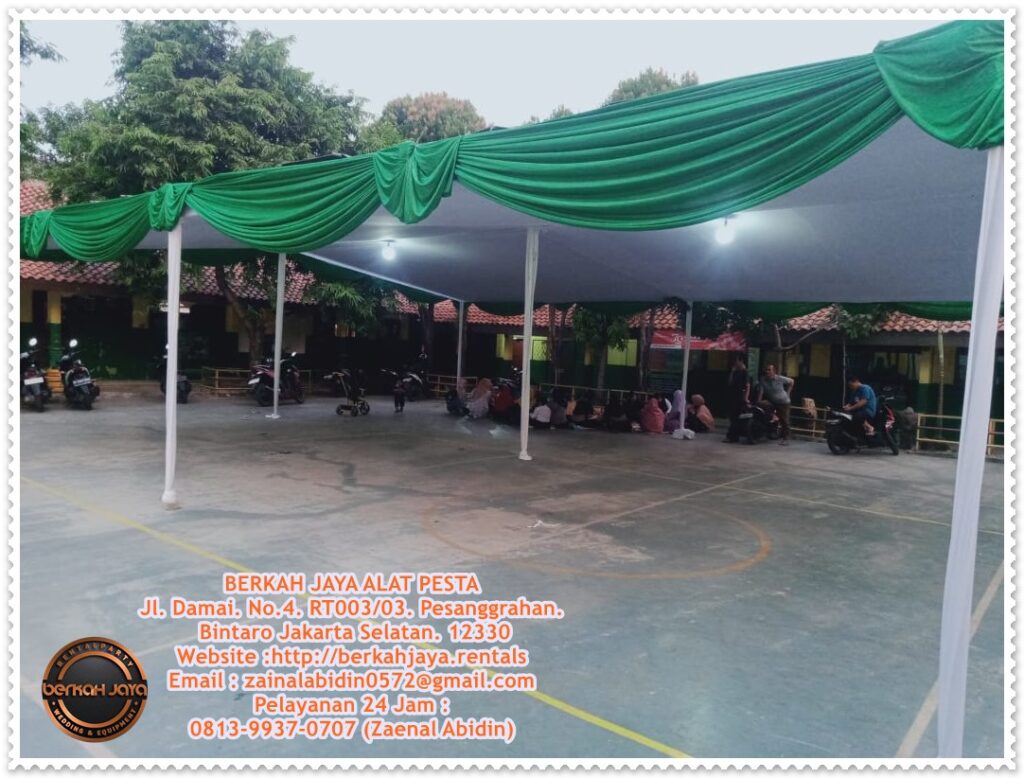 Pusat Sewa Tenda Plafon Poni Rumbai Aneka Warna Area Jakarta Selatan