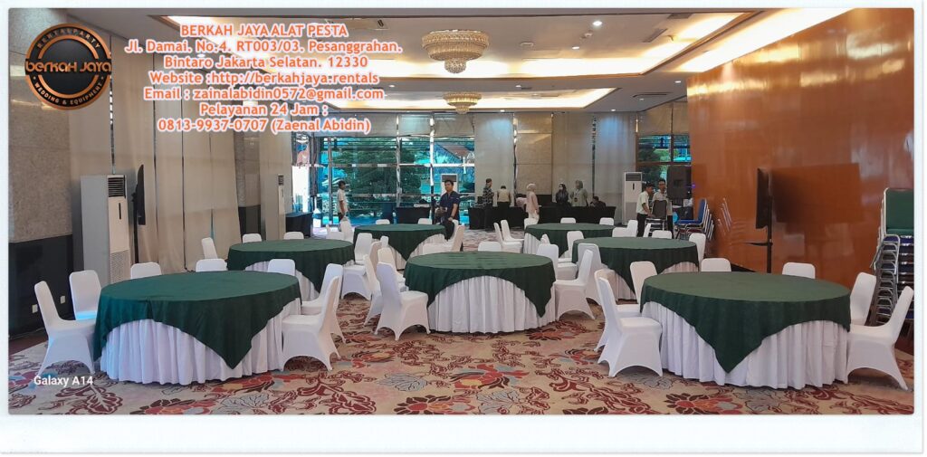 Paket Sewa Round Table Dan Meja Kotak Harga Special Area Jakarta Selatan