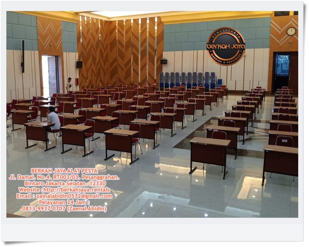 Pusat Sewa Meja Test HPL Single Area Jakarta Selatan