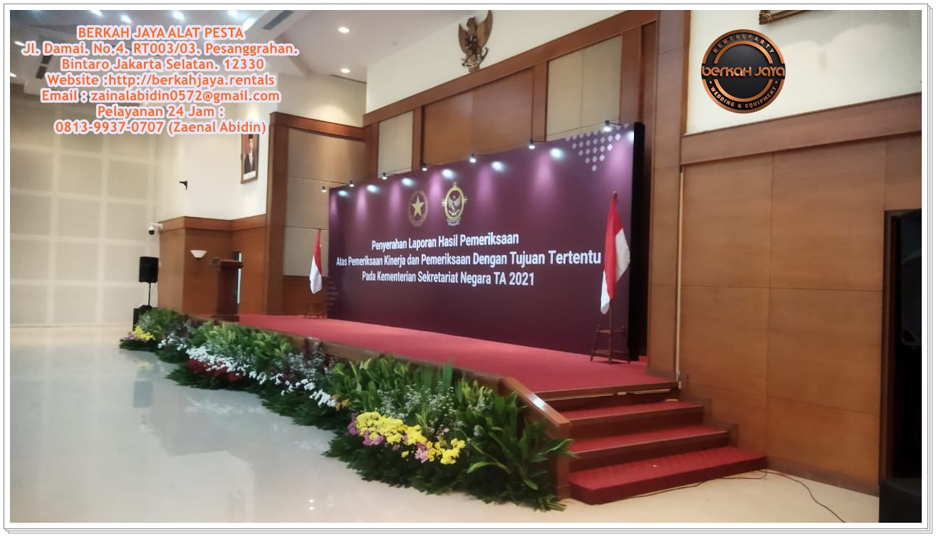 Sewa Backdrop Karpet Dan Panggung Promo Akhir Tahun Area Jakarta Selatan