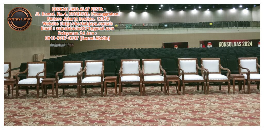 Sewa Kursi Kayu VIP Dan Futura Area Jakarta Selatan