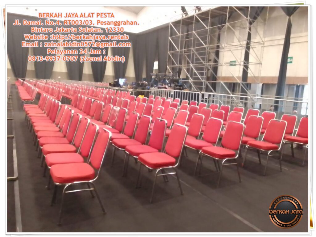 Sewa Kursi Futura Merah Polos Di Area Depok Event 2025