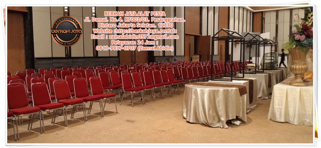 Sewa Kursi Futura Merah Polos Di Area Depok Event 2025