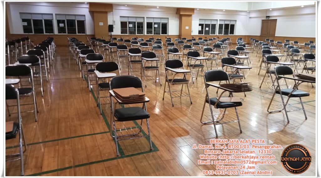Sewa Kursi Kuliah Stainless Lipat Area Jakarta Selatan