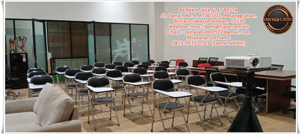 Sewa Kursi Kuliah Stainless Lipat Area Jakarta Selatan