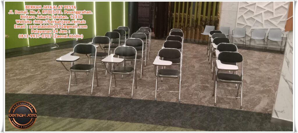 Sewa Kursi Kuliah Stainless Lipat Area Jakarta Selatan