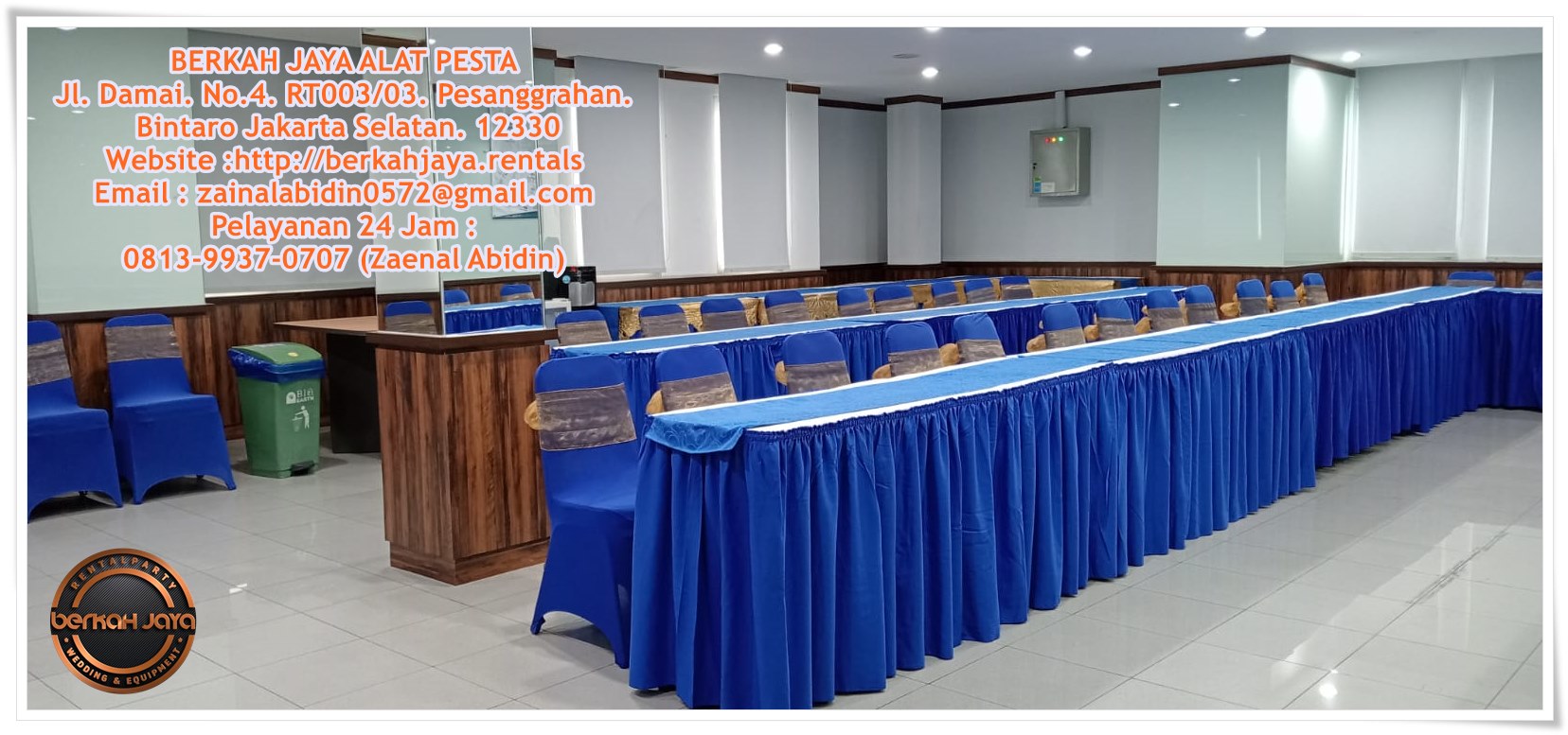 Sewa Meja Dan Kursi Cover Biru Di Daerah Jakarta Pusat Sewa Meja Dan Kursi Cover Biru Di Daerah Jakarta Pusat