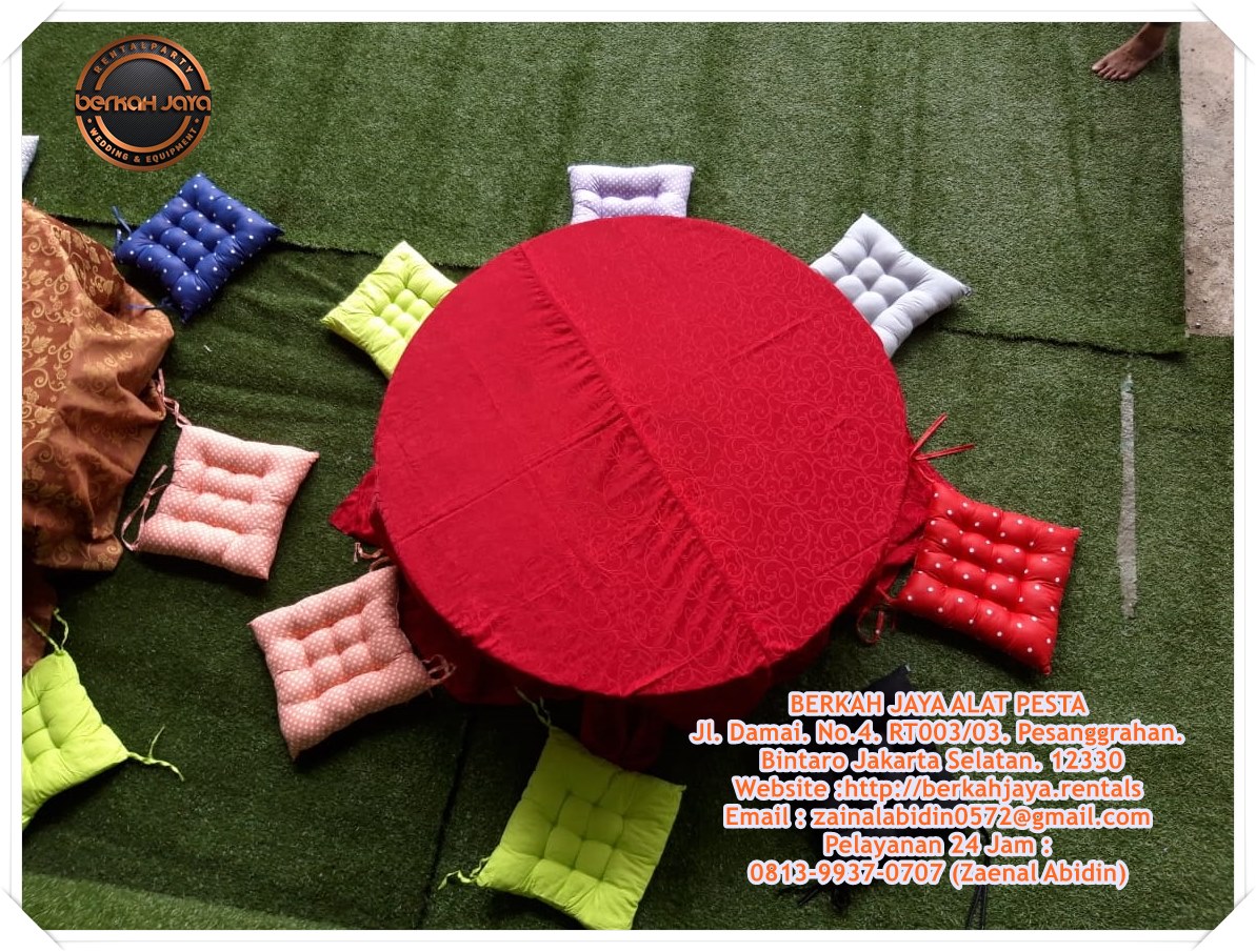 Sewa Meja Pendek Lesehan Dan Bantalan Alas Duduk Di Jakarta Selatan