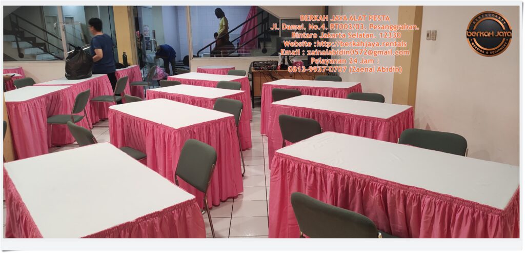 Jasa Sewa Meja Kotak Free Ongkir Area Jakarta Selatan