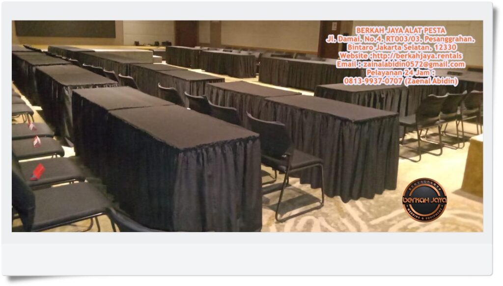 Jasa Sewa Meja Kotak Free Ongkir Area Jakarta Selatan