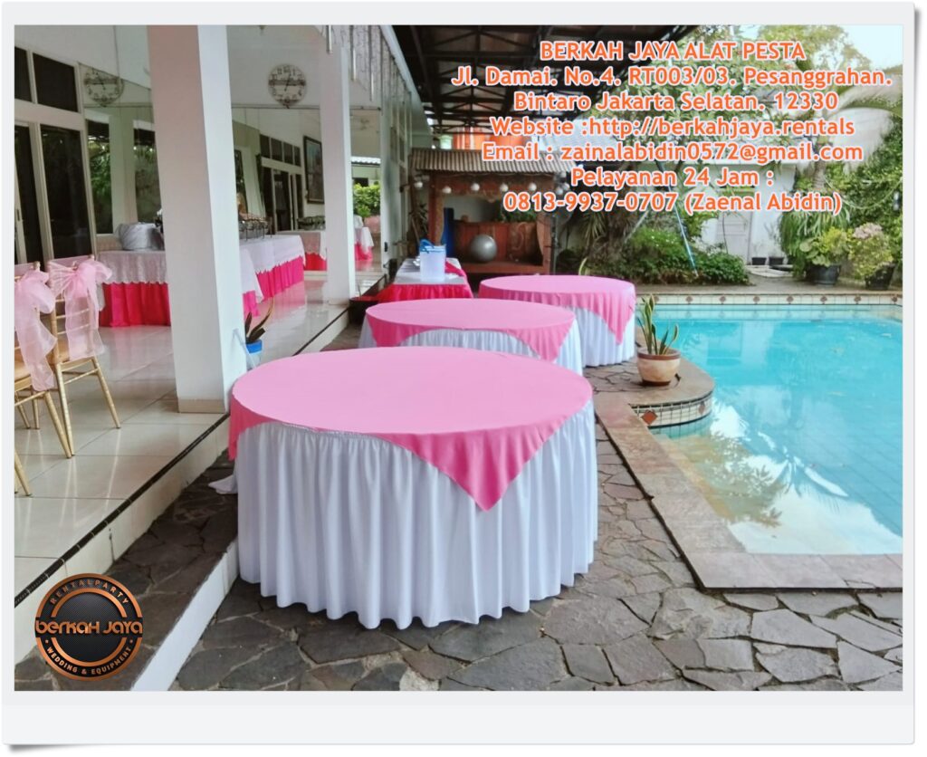Pusat Sewa Meja Bulat Berkualitas Free Ongkir Jakarta Pusat