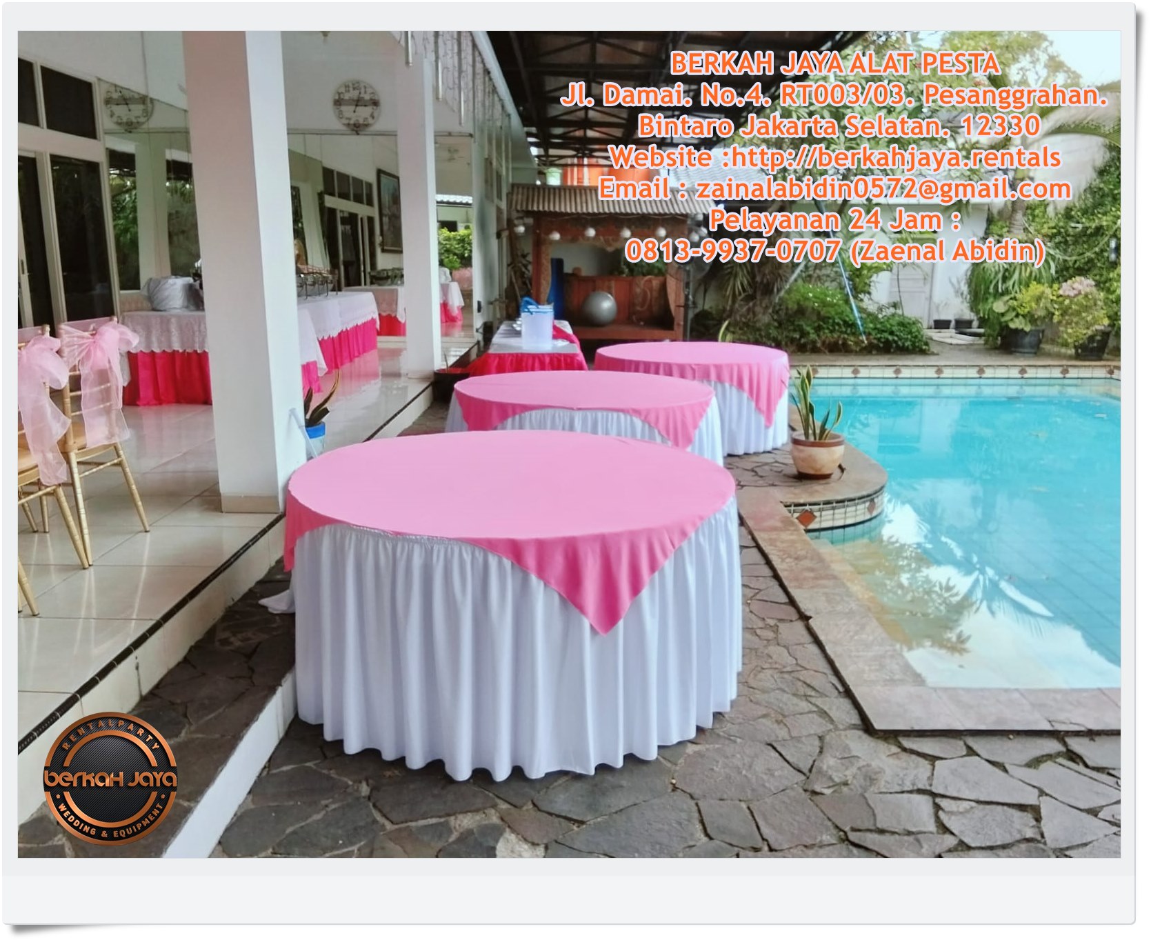 Pusat Sewa Meja Bulat Berkualitas Free Ongkir Jakarta Pusat