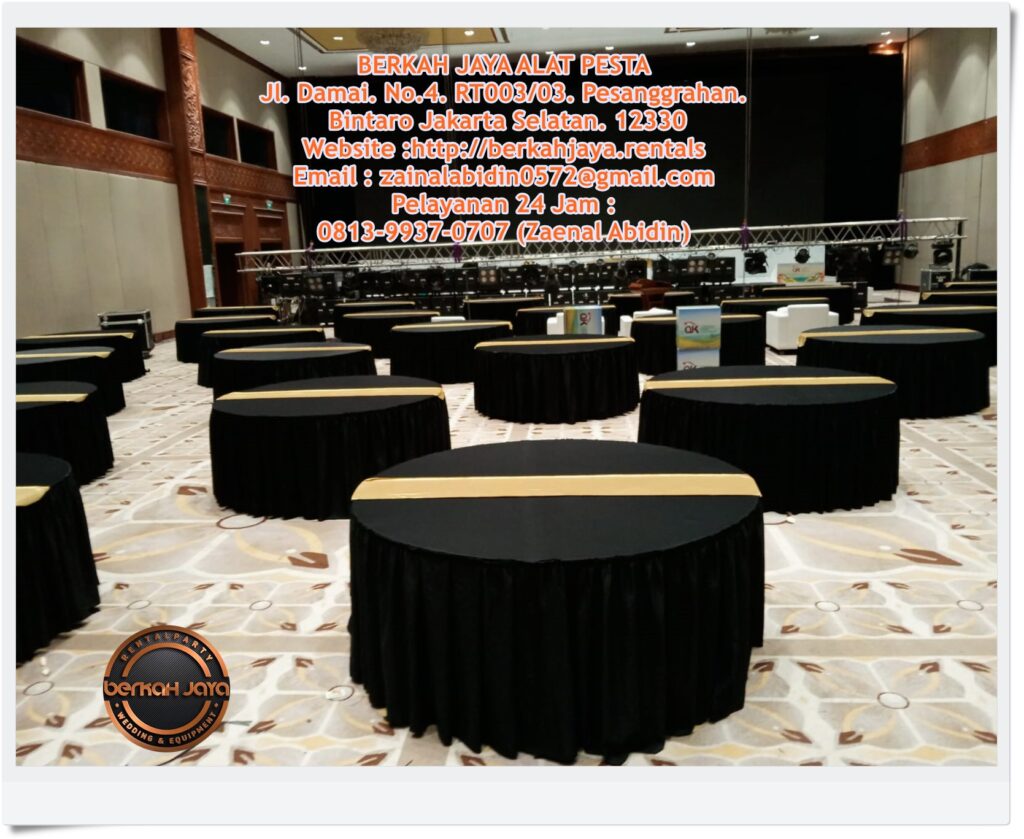 Pusat Sewa Meja Bulat Berkualitas Free Ongkir Jakarta Pusat
