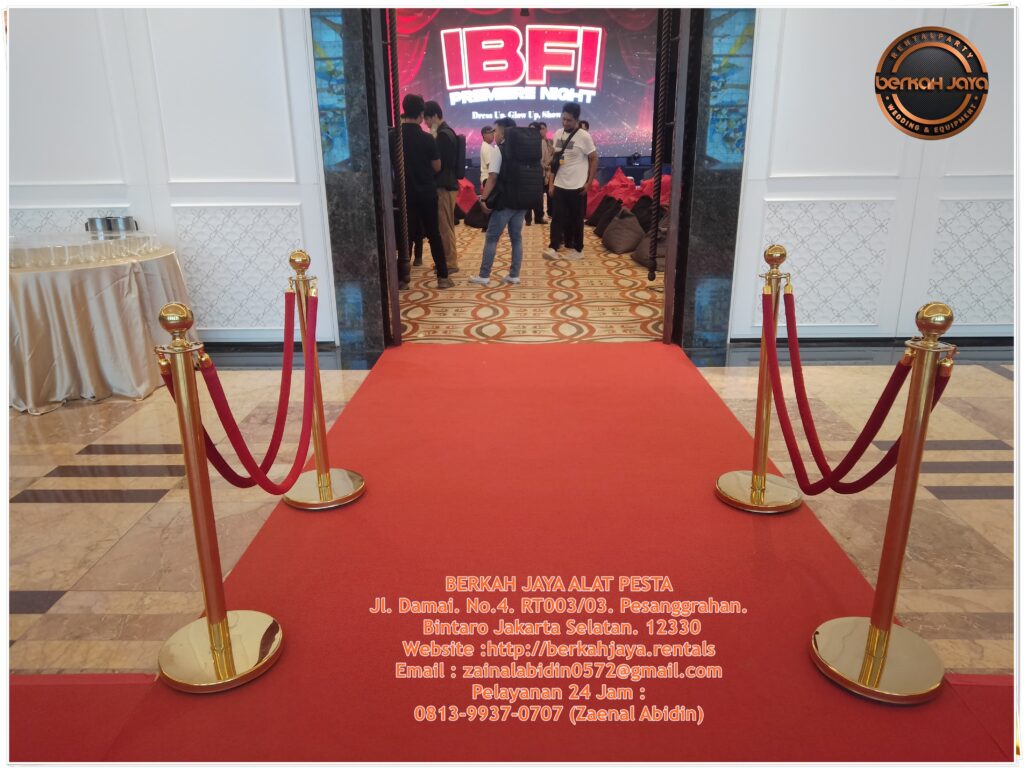 Pusat Sewa Tiang Antrian Stainless Silver Dan Gold Di Jakarta Selatan