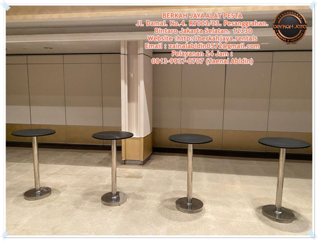 Sewa Meja Barstool Polos Dan Cover Beragam Warna Jakarta Selatan