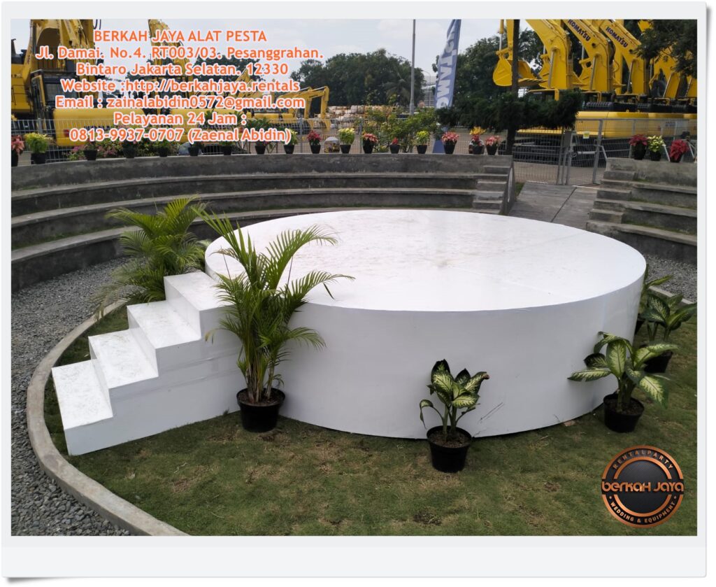 Sewa Panggung Melaminto Dan Finishing Karpet Area Jakarta Pusat