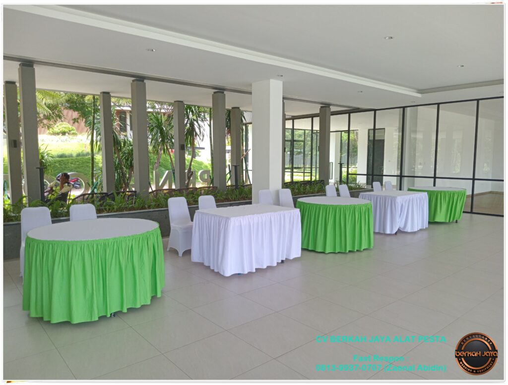 Jasa Sewa Meja Kursi Full Cover Di Area Jakarta Selatan
