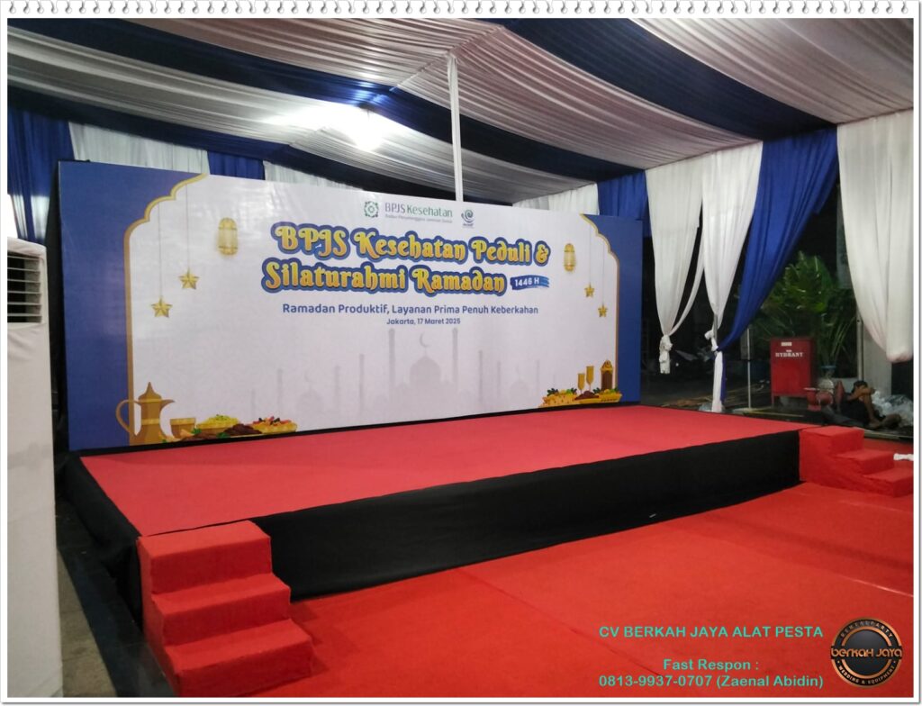 Jasa Sewa Panggung Set Backdrop Acara Bukber Ramadhan Area Tangerang