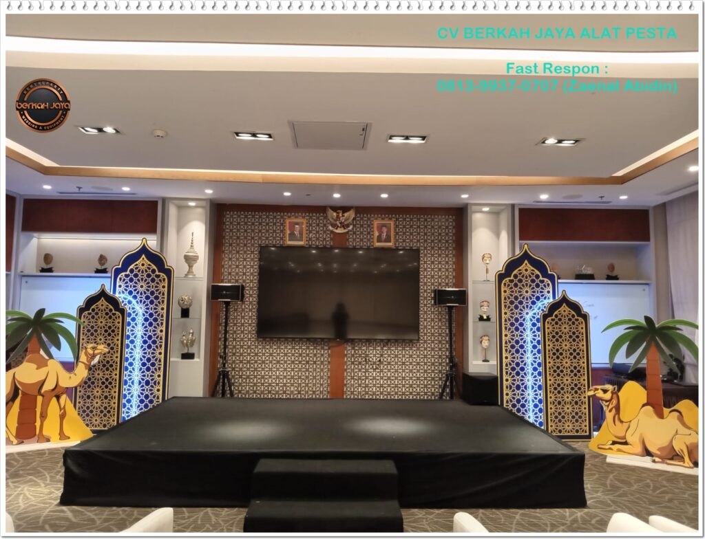 Jasa Sewa Panggung Set Backdrop Acara Bukber Ramadhan Area Tangerang