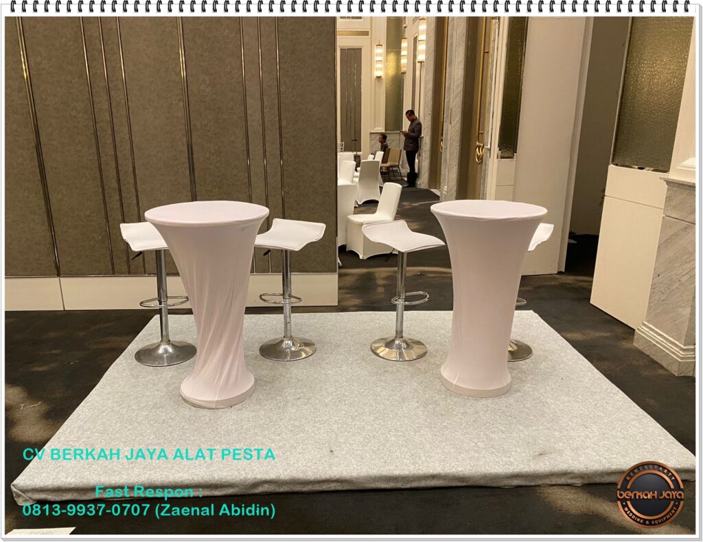 Sewa Barstool Set Kursi Dan Meja Bar Putih Di Jakarta Selatan