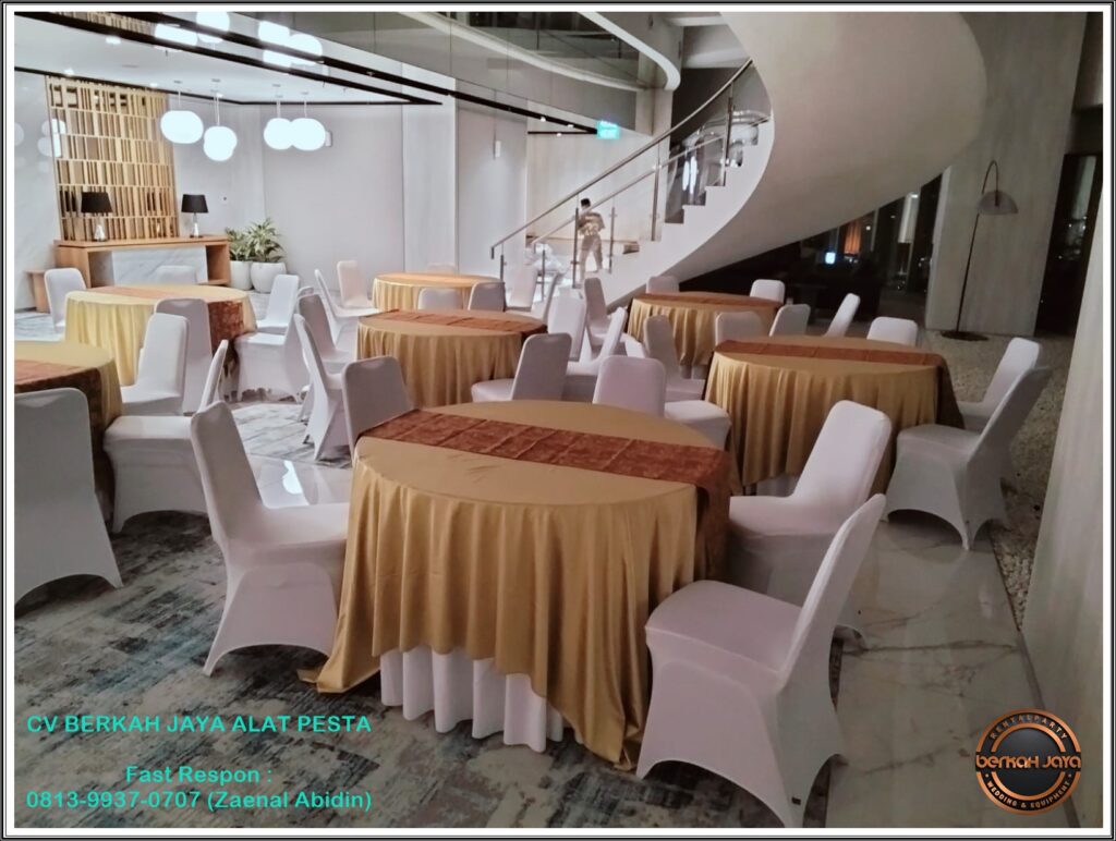 Sewa Meja Bulat Set Kursi Acara Halal Bihalal 2025 Area Jakarta Barat 