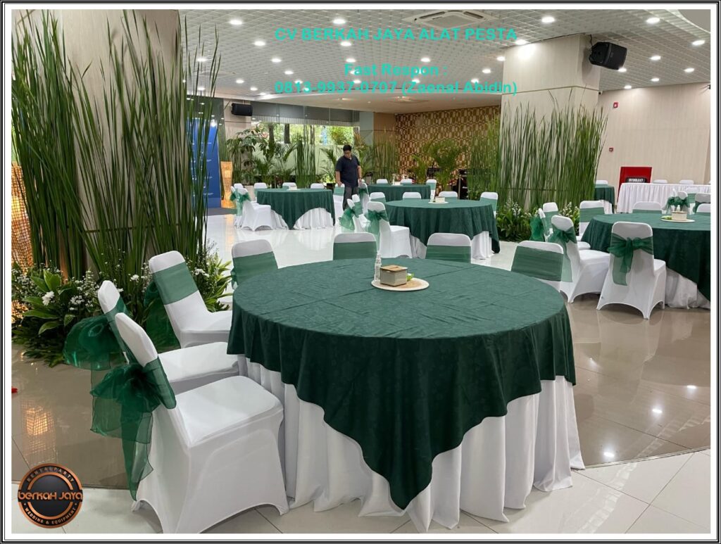 Sewa Meja Bulat Set Kursi Acara Halal Bihalal 2025 Area Jakarta Barat 