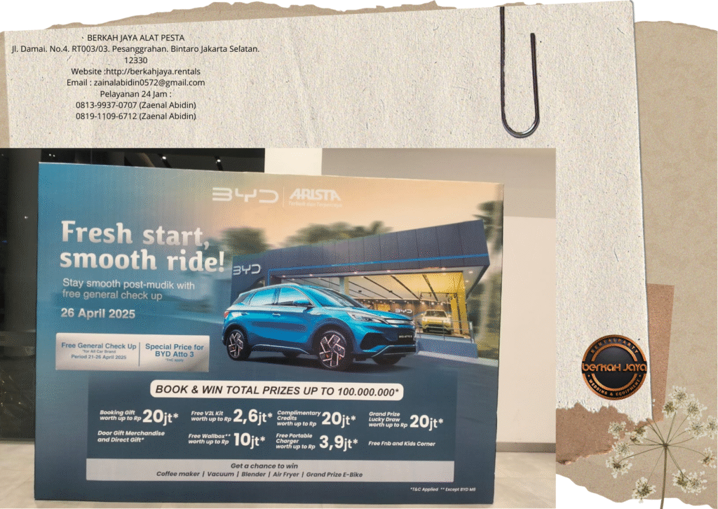 Rental Backdrop Indoor Event BYD Di Area Jakarta Selatan