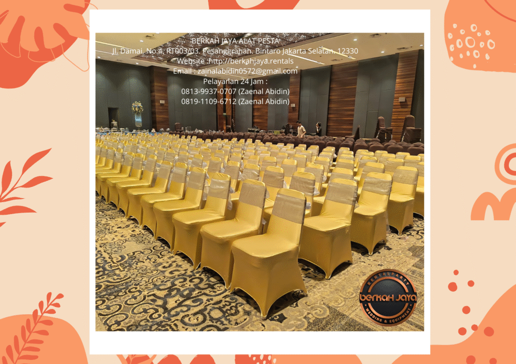 Rental Kursi Cover Gold Type Futura Stainless Di Jakarta