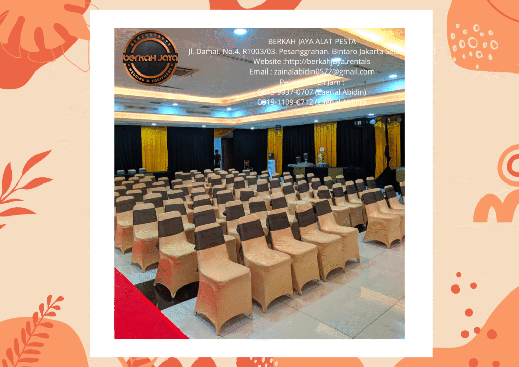 Rental Kursi Cover Gold Type Futura Stainless Di Jakarta
