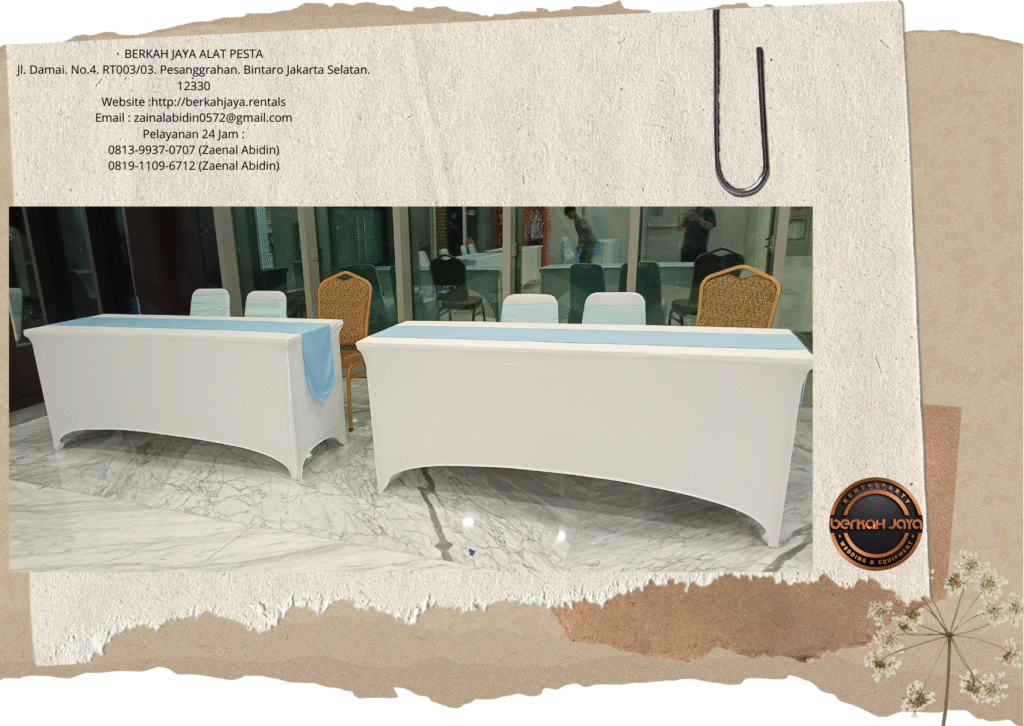 Rental Meja IBM Cover Dan HPL Di Area Jakarta Selatan