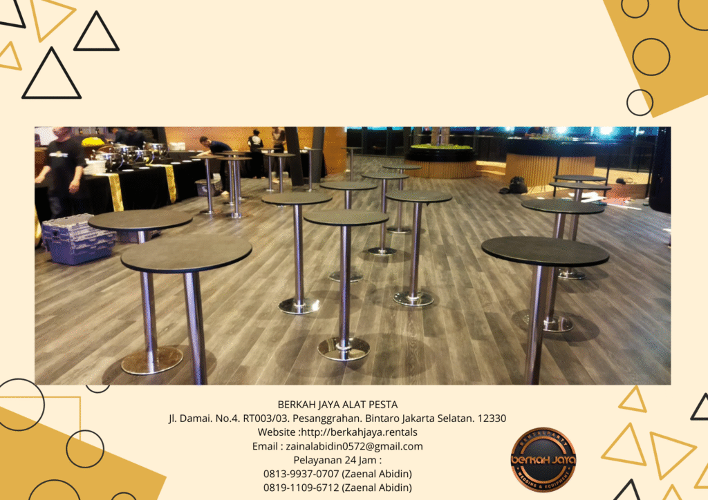 Sewa Meja Barstool Multiplek Dan Kaca VIP Di Jakarta Selatan