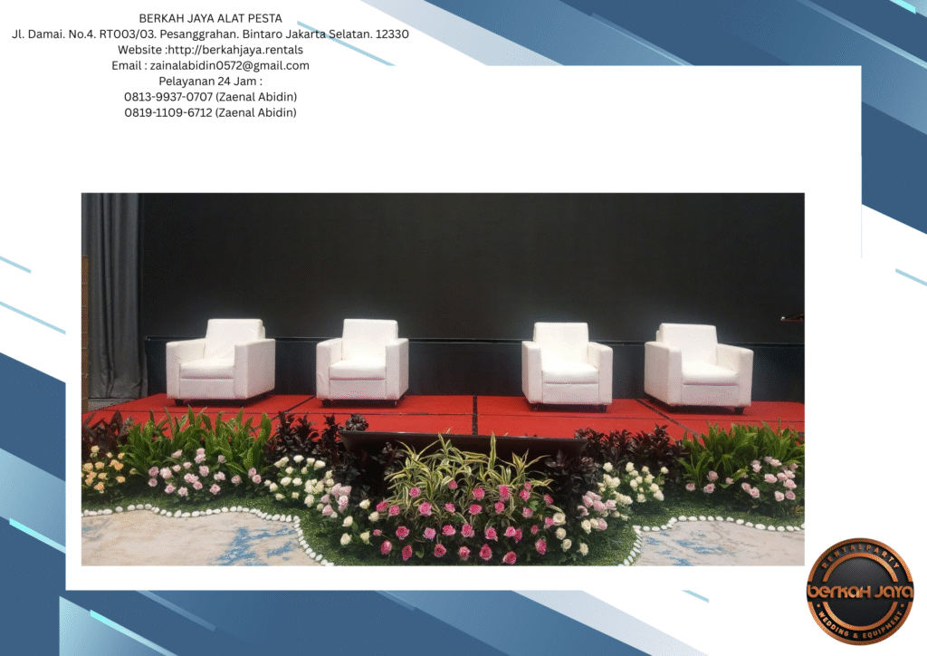 Rental Sofa Putih Type Kotak Minimalis Di Jakarta Selatan