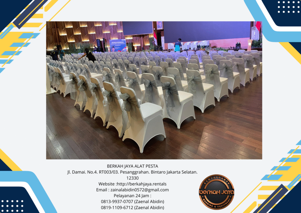 Rental Kursi Pita Silver Sarung Putih Di Daerah Jakarta