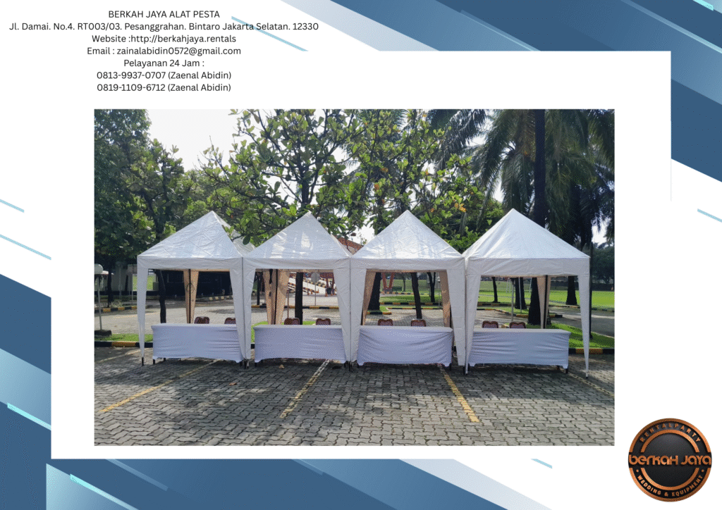 Rental Tenda Konvensional Bazar Kerucut Roder Di Jakarta Selatan