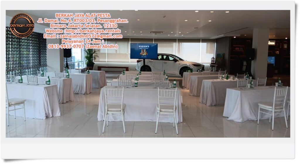 Rental Kursi Tiffany Meja Kotak Di Daerah Jakarta Harga Murah