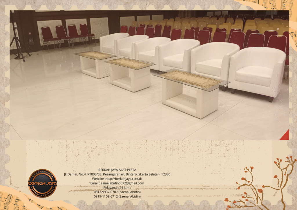 Sewa Sofa Oval Putih Di Jakarta Timur Kualitas Premium