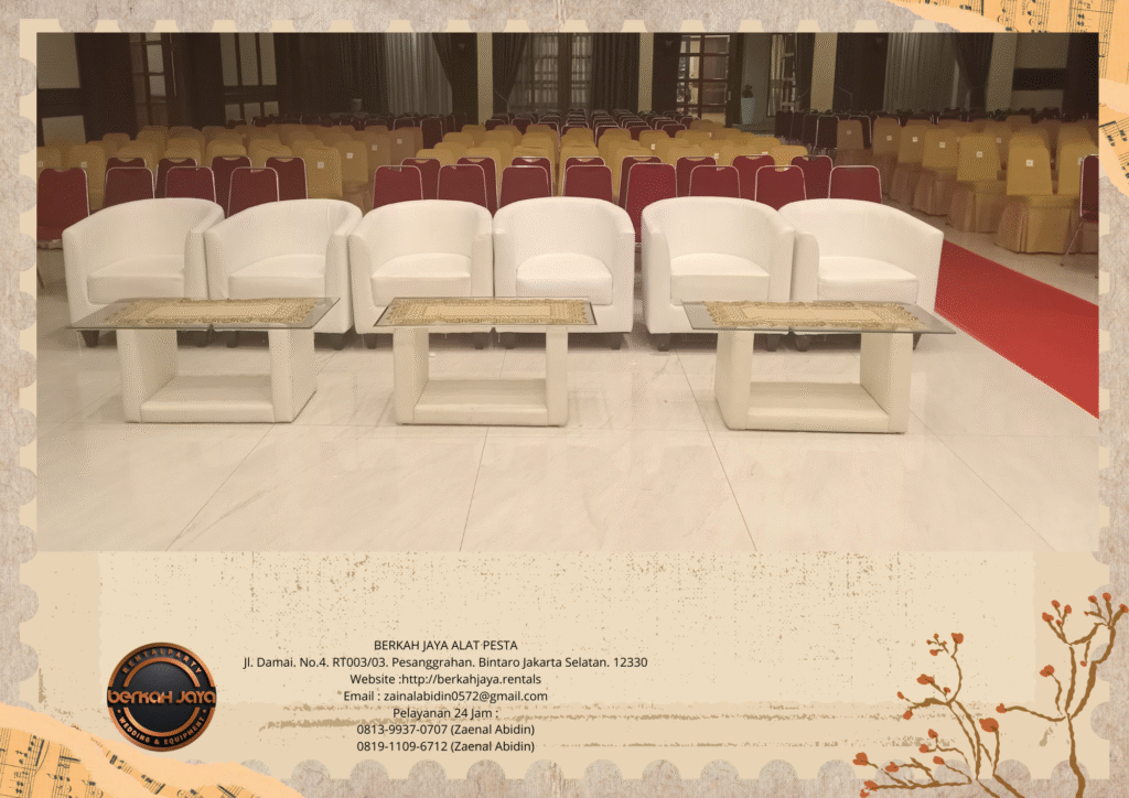 Sewa Sofa Oval Putih Di Jakarta Timur Kualitas Premium