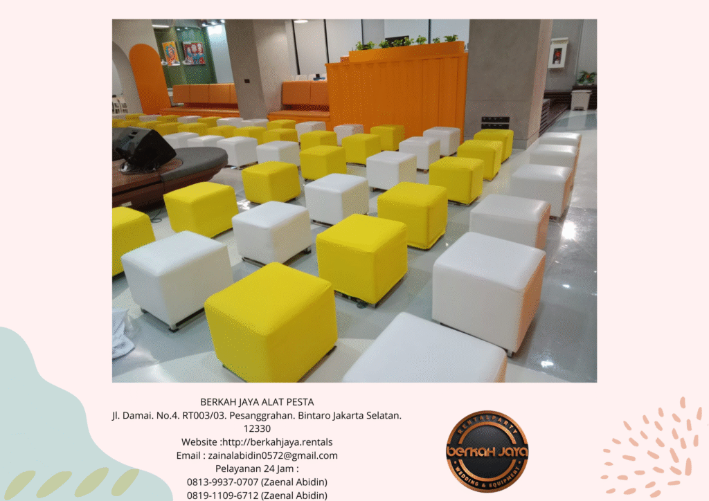 Sewa Sofa Puff Di Area Jakarta Kualitas Premium Ready Stok Banyak