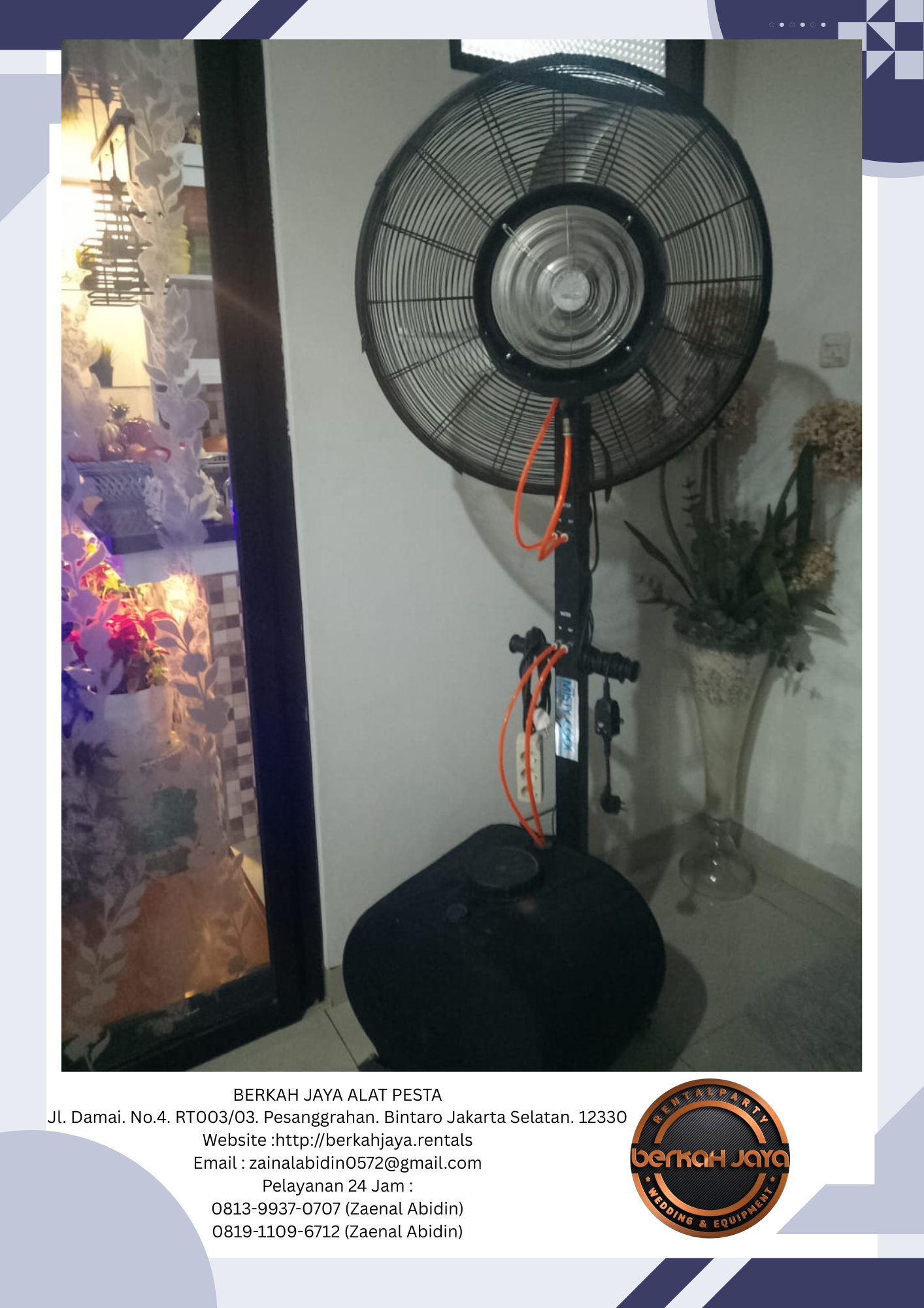 Jasa Sewa Misty Fan Blower Di Area Jakarta Barat Ready Stok Banyak