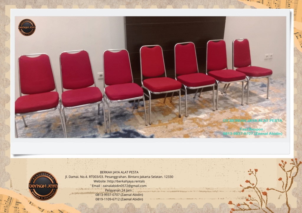 Jasa Rental Kursi VIP Dan Standar Event Di Jakarta Selatan