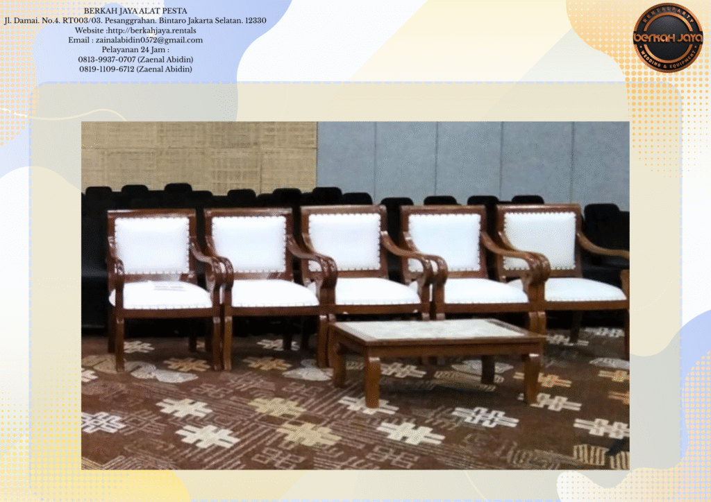 Jasa Rental Kursi VIP Dan Standar Event Di Jakarta Selatan