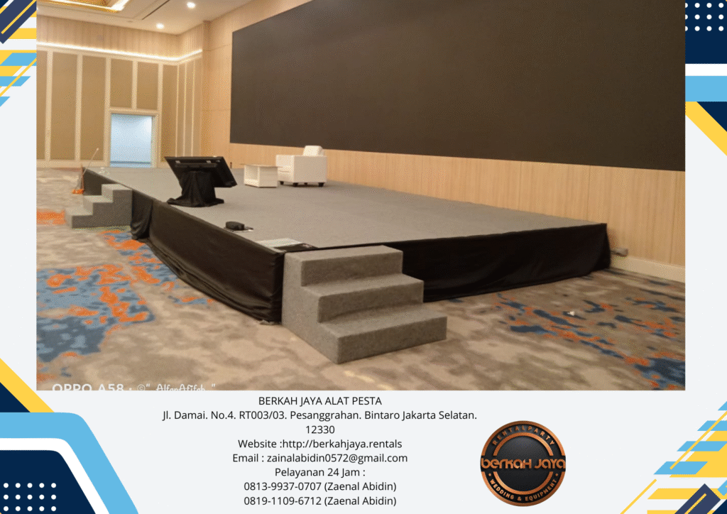 Sewa Meja Kaca Cover Kursi Dan Panggung Di Area Jakarta Selatan
