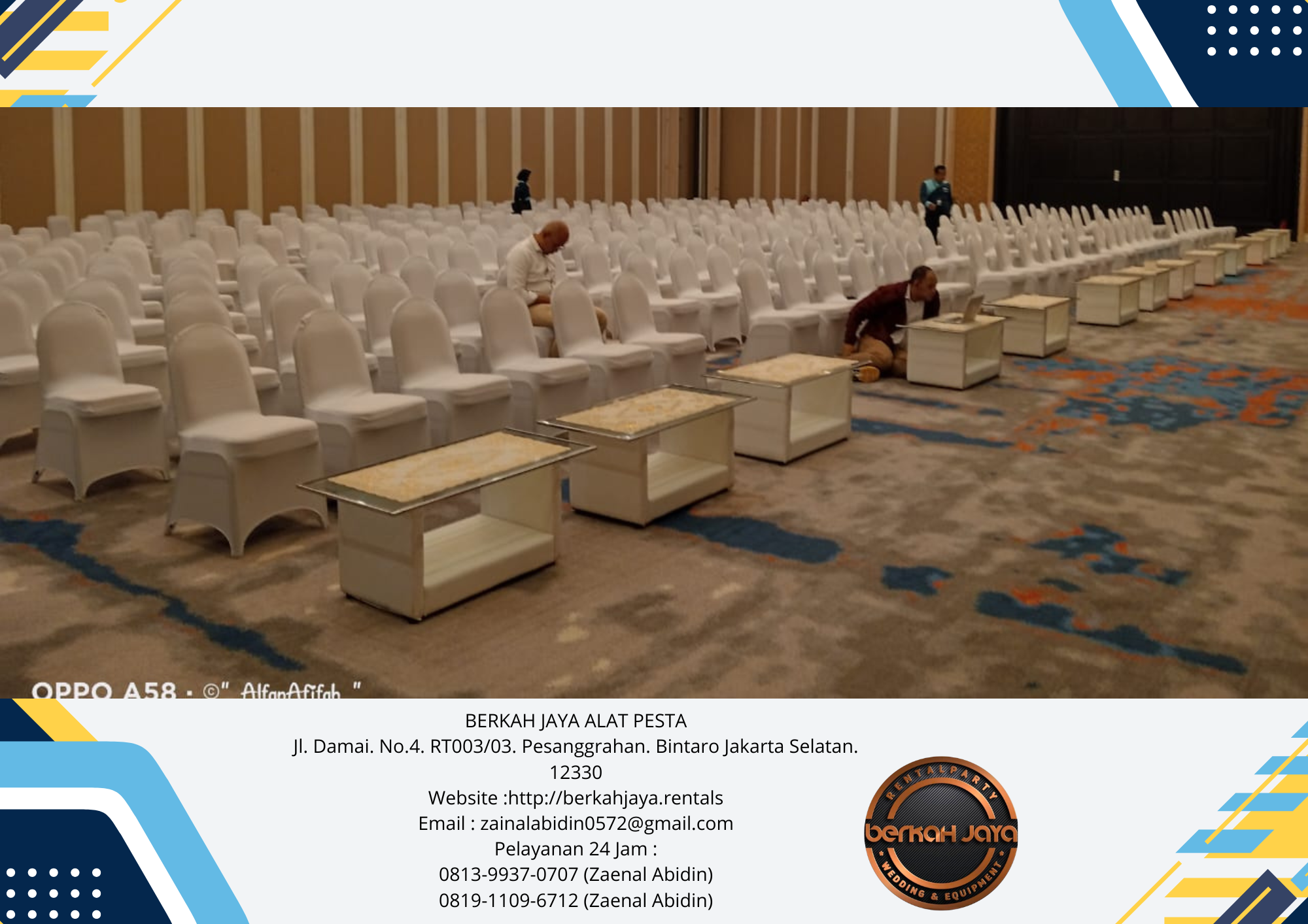 Sewa Meja Kaca Cover Kursi Dan Panggung Di Area Jakarta Selatan