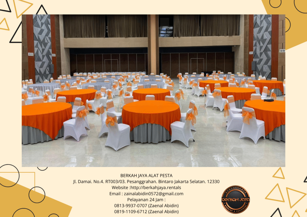 Sewa Meja Kotak Dan Bundar Stok Ribuan Unit Di Jakarta Selatan