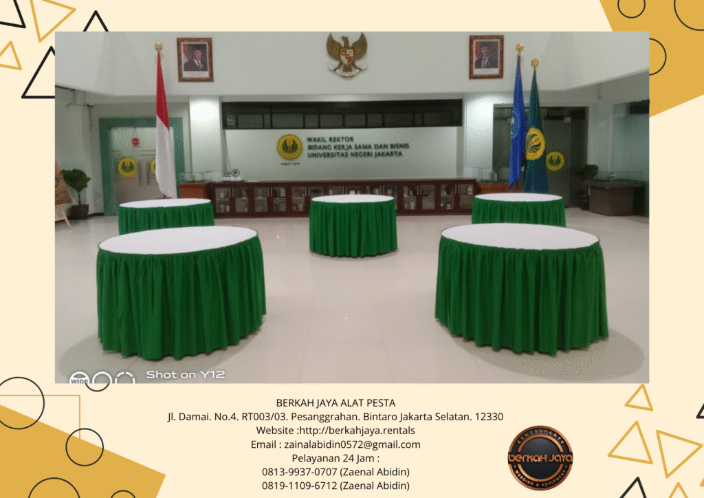 Sewa Meja Kotak Dan Bundar Stok Ribuan Unit Di Jakarta Selatan