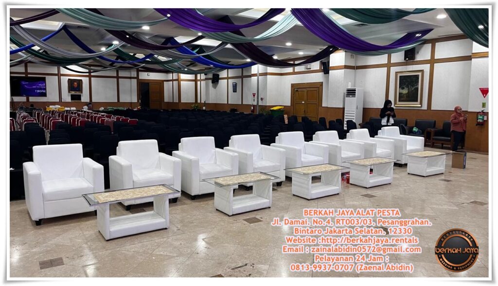 Jasa Sewa Sofa Kotak Single Putih Di Daerah Jakarta Pusat