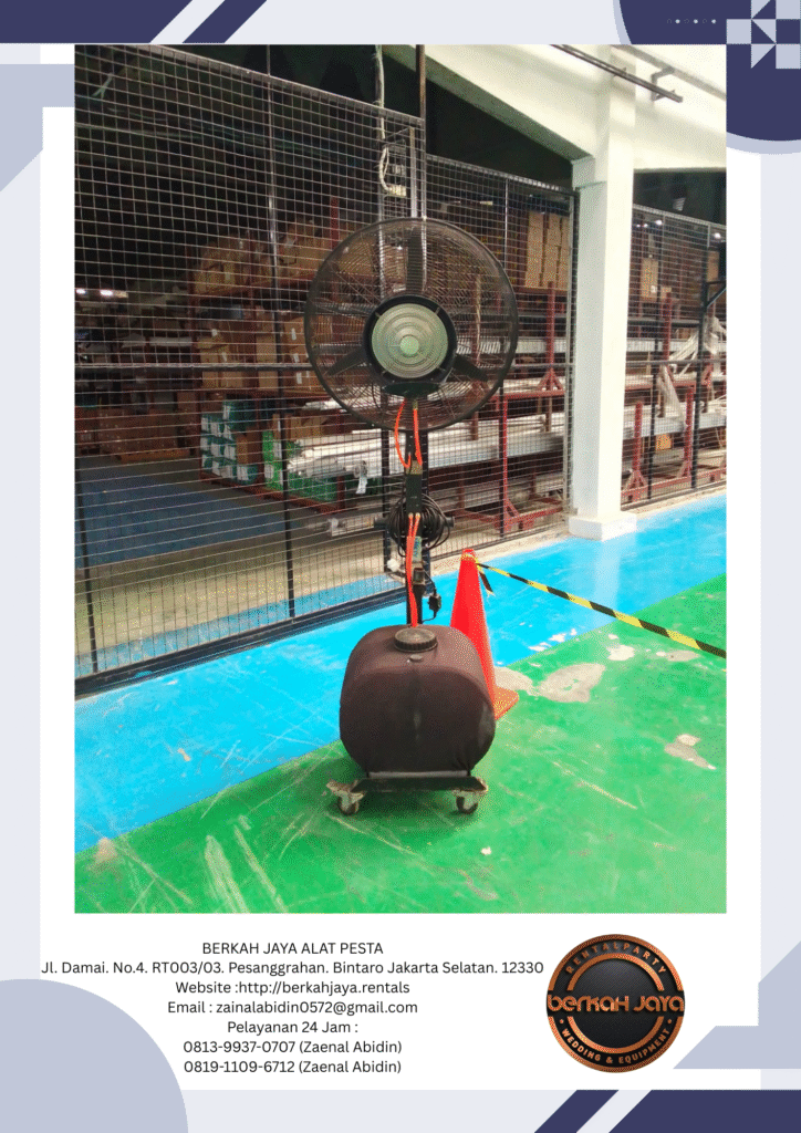 Sewa Tirai Meja Dan Misty Cool Di Area Jakarta Selatan