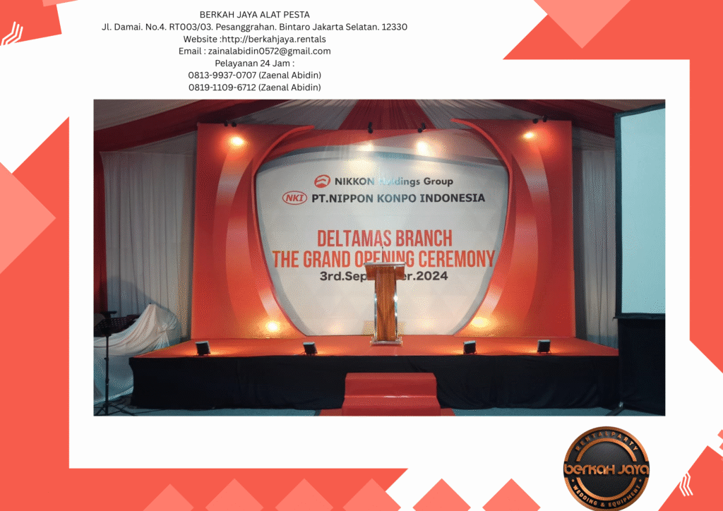 Rental Backdrop Set Panggung Dan Podium Di Jakarta Selatan