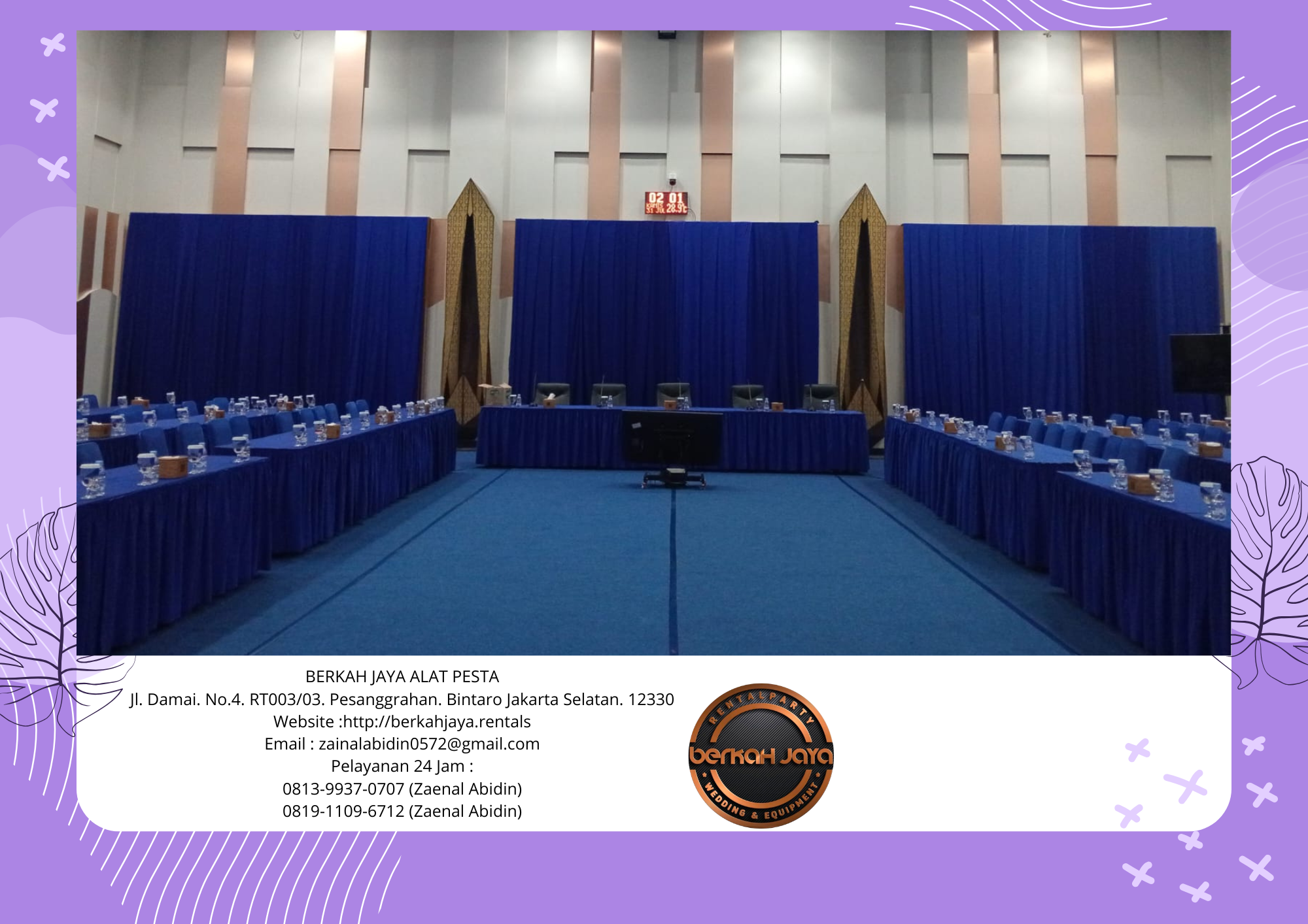 Sewa Kursi Dan Meja Cover Biru Di Jakarta Selatan Sewa Kursi Dan Meja Cover Biru Di Jakarta Selatan